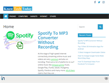 Tablet Screenshot of knowtechtoday.com